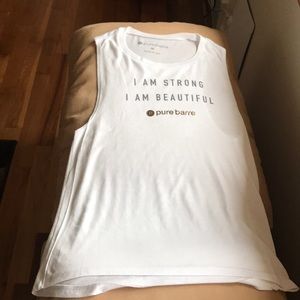 Pure Barre White Tank